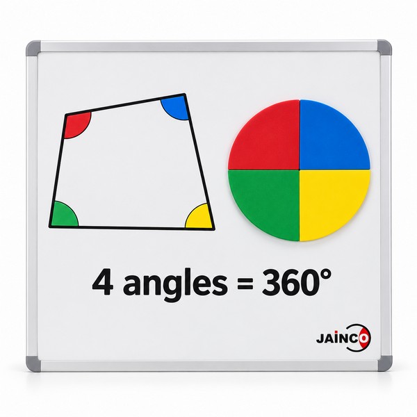 Sum of 4 angles of quadrilateral